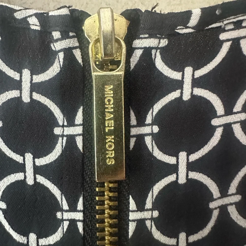 MICHAEL Michael Kors Black and White Chain Pattern Dress - Picture 5 of 5